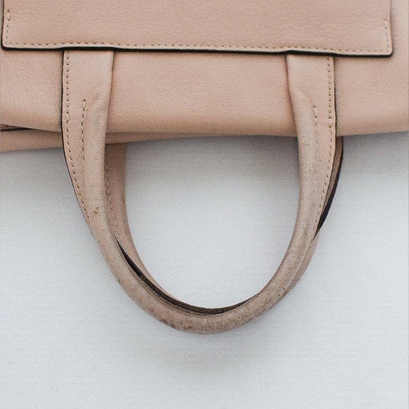 Coach Pink Bleecker Mini Riley Carryall Top Handle Bag Pebbled Leather 27923 - Picture 11 of 16